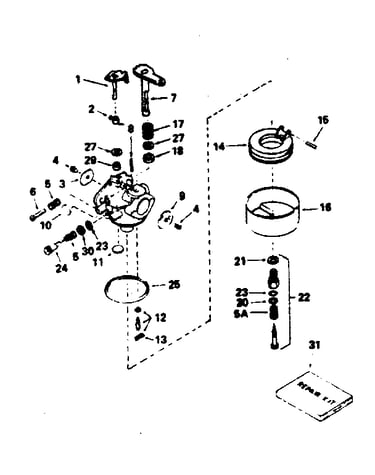 Carburetor no. 632176a