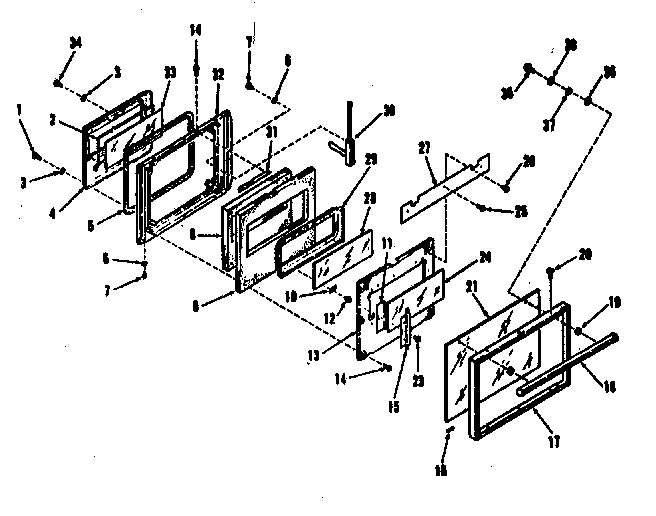 OVEN DOOR SECTION