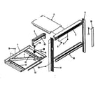 Kenmore 2784298891 trim and micro mounting section diagram