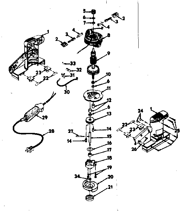 Field and armature assembly