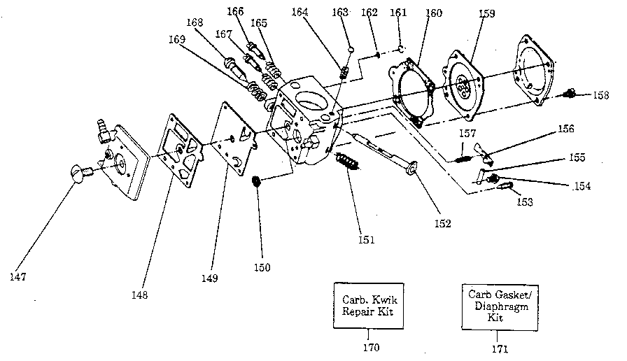 Carburetor assembly - #530-035201 hda - #49
