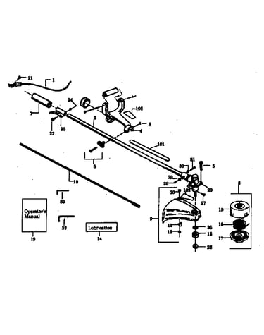 Drive shaft and cutting head