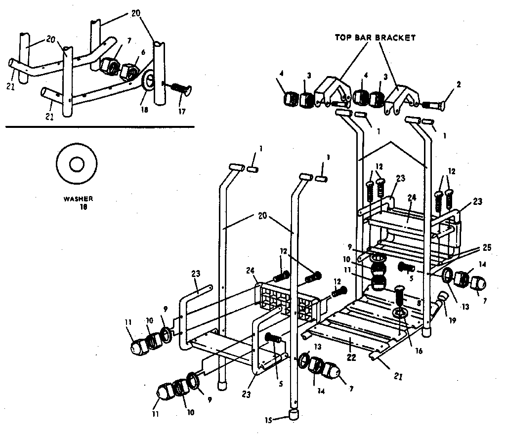 LAWN SWING ASSEMBLY