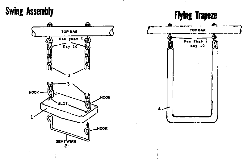 SWING ASSEMBLY & FLYING TRAPEZE