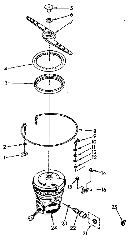HEATER, PUMP AND LOWER SPRAYARM PARTS
