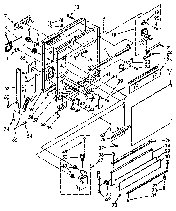 DOOR AND TOE PANEL PARTS