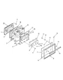 Oven door section