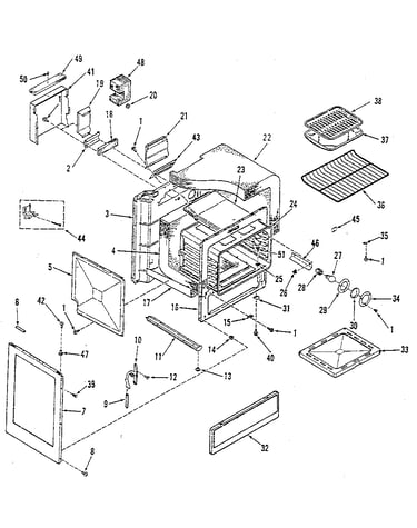 Oven body section