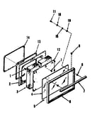 Oven door section