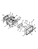 Oven door section