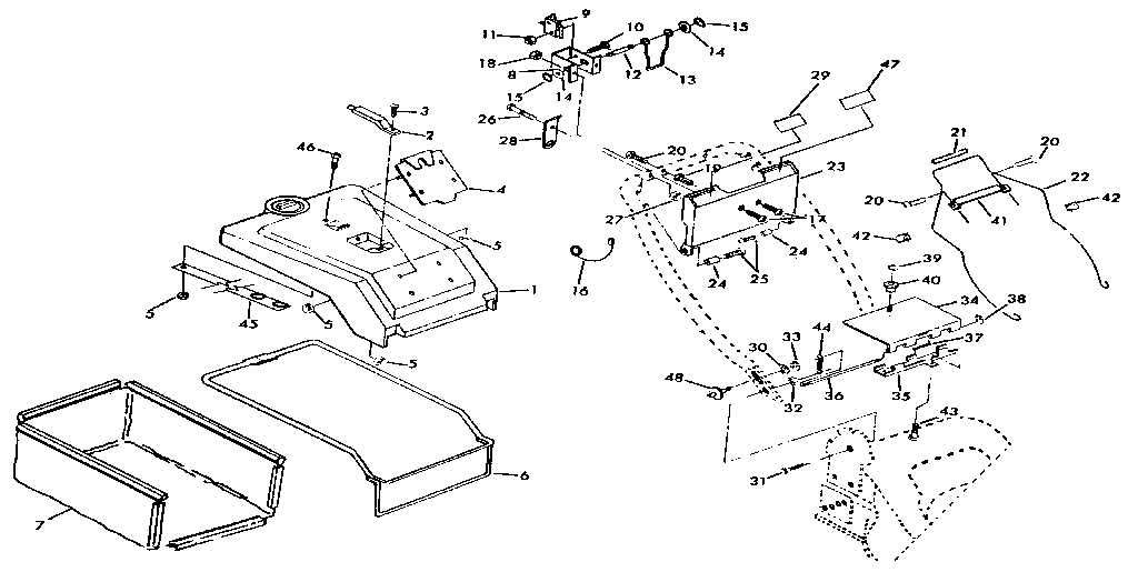 LIFT-TOP GRASS CATCHER