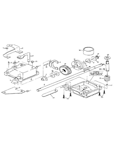 Gear case assembly no. 88387