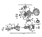 Briggs & Stratton 422400 TO 422499 (0750-01 - 0750-01 starter motor group diagram