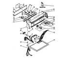 Kenmore 11086681620 top and console parts diagram