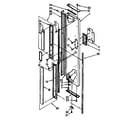 Kenmore 1068562982 freezer exterior door panel parts diagram