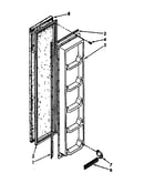 Freezer interior door panel parts