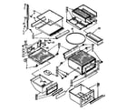 Kenmore 1068562912 refrigerator interior parts diagram