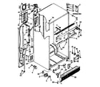 Kenmore 1068770683 cabinet parts diagram
