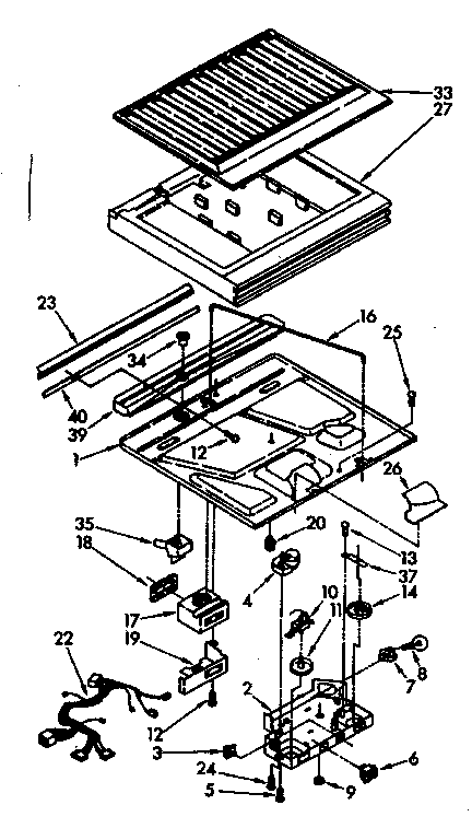 Compartment separator parts