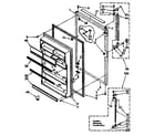 Kenmore 1068770633 refrigerator door parts diagram