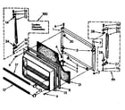 Kenmore 1068770633 freezer door parts diagram