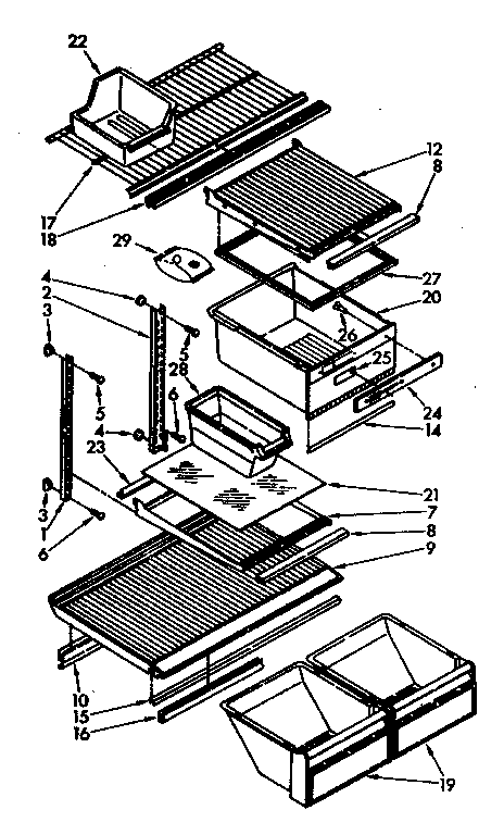 Shelf parts