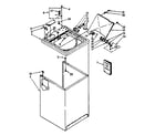 Kenmore 11082692630 top and cabinet parts diagram