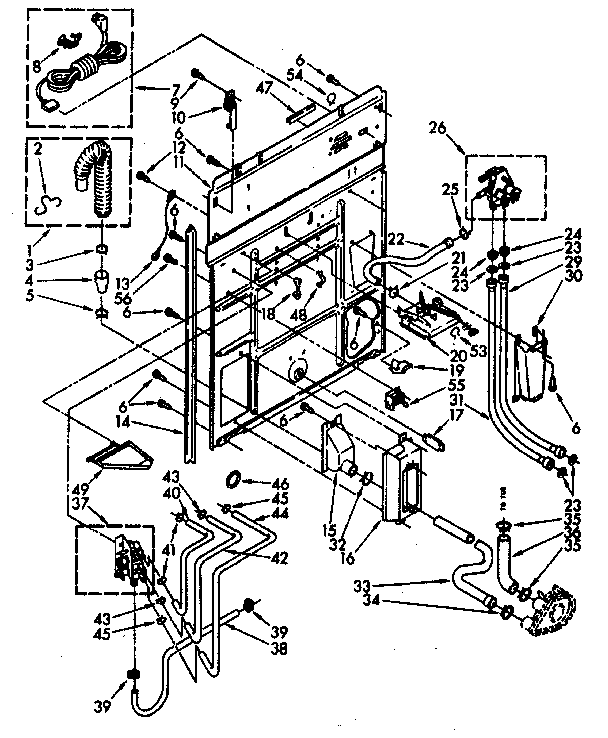 Rear panel parts