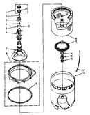 Agitator, basket and tub parts