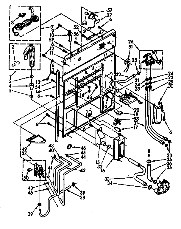 Rear panel parts