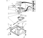 Kenmore 11082694540 machine base parts diagram