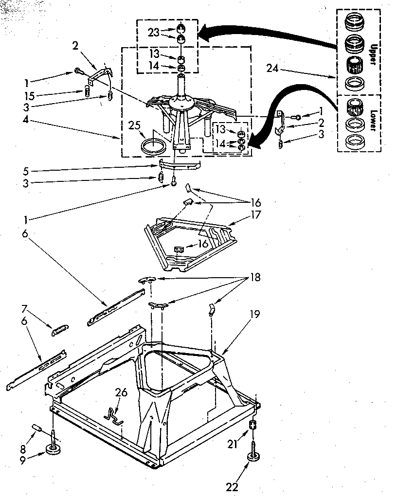 Machine base parts