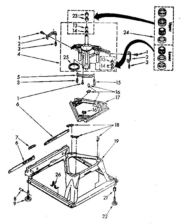 Machine base parts