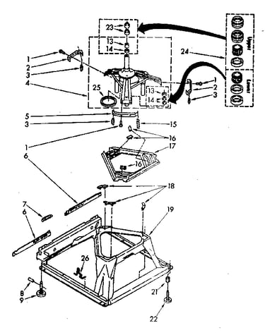 Machine base parts
