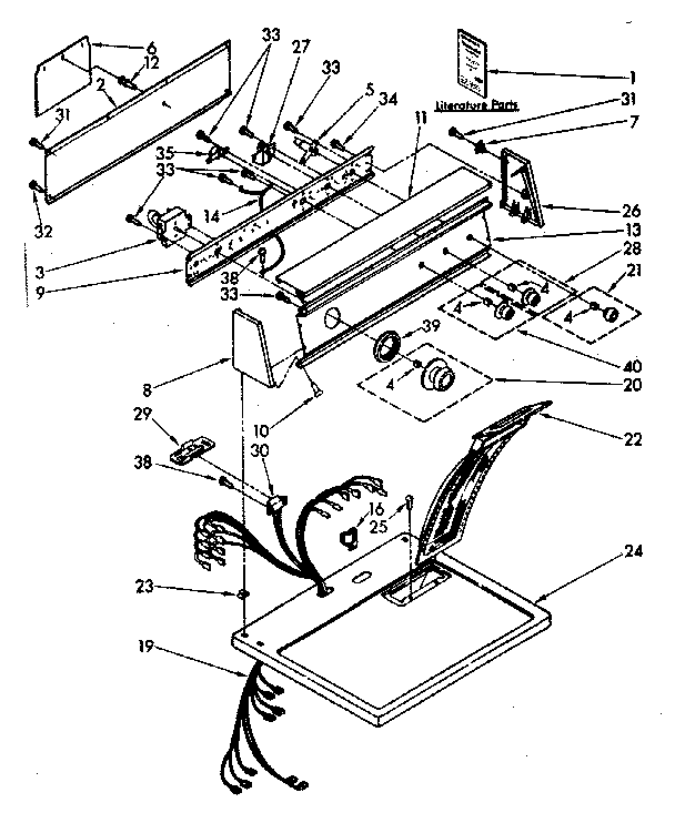Top and console parts