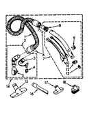 Hose and attachment parts