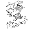 Kenmore 1988814834 evaporator, ice cutter grid and water parts diagram