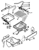 Evaporator, ice cutter grid and water parts