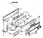 Kenmore 198814834 escutcheon and control components diagram
