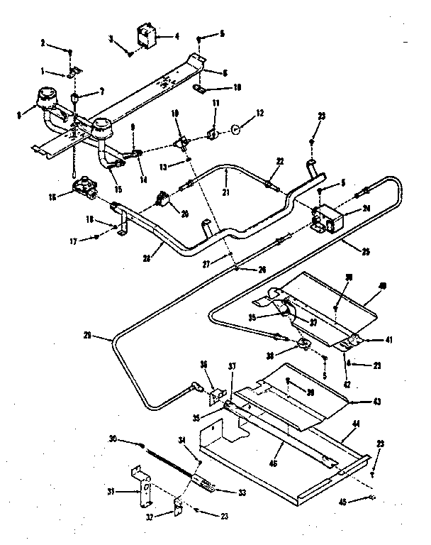 Burner section