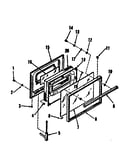 Oven door section