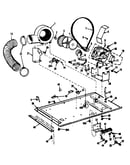 Dryer motor, blower, belt