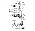 Kenmore 41789190110 washer drive system, pump diagram