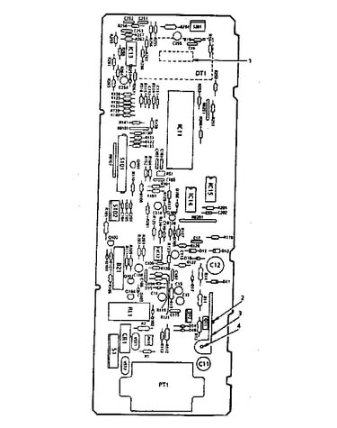 Power and control circuit board (part no. 14817)