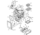 Kenmore 9113658810 oven body section diagram