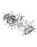 Oven body door section