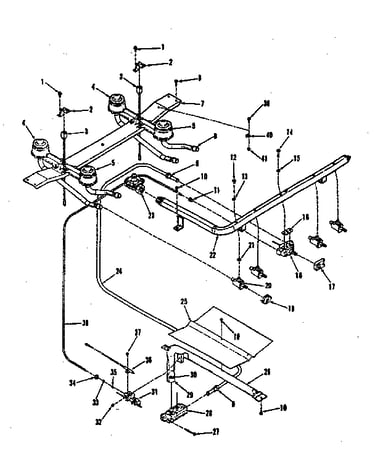 Burner section