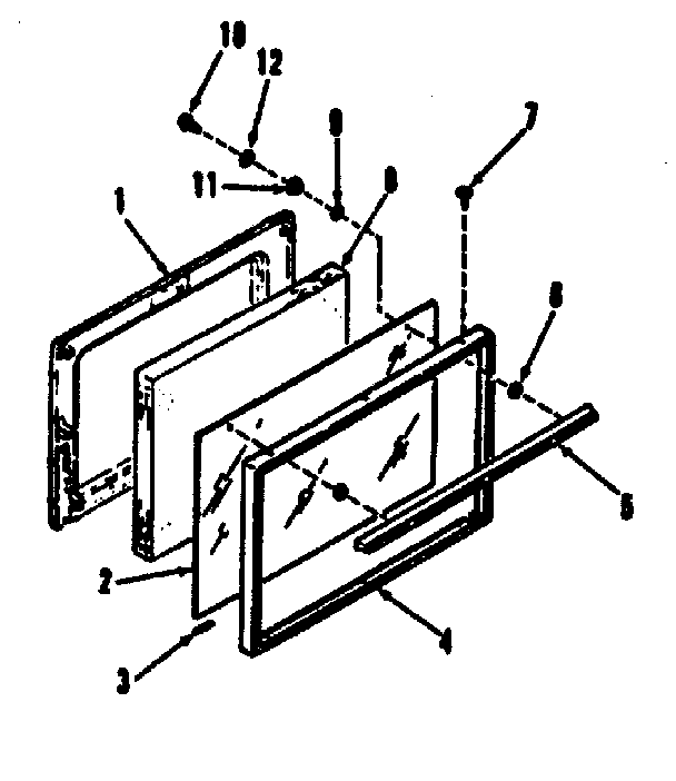 OVEN DOOR SECTION