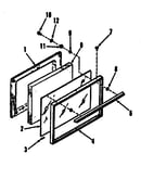 Oven door section