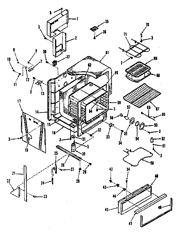 Oven body